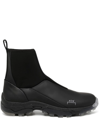 A-cold-wall* Nc.1 Dirt Moc Leather High-tops In Schwarz