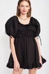 En Saison Women's Danielle Cotton Mini Dress In Black