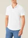 Luca Faloni Cotton Piqué Classic Polo In White