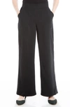 Maxstudio Twill Ankle Slim Trousers In Black