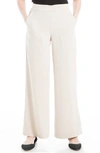 Maxstudio Twill Ankle Slim Trousers In Latte