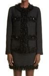 Dolce & Gabbana Long Sleeve Single Breasted Jacket In N0000 Nero