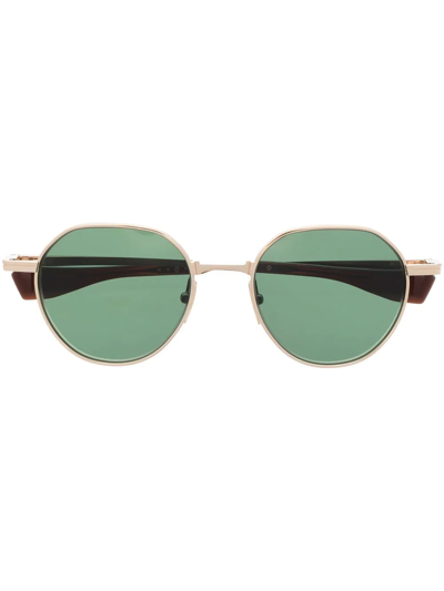 Dita Eyewear Round-frame Sunglasses In Gold