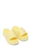 Ganni Sandal In Synthetic Leather In Yellow