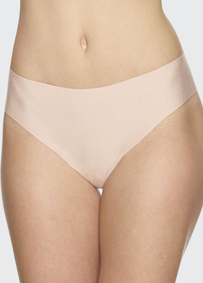 Commando Butter Mid Rise Thong In Beige