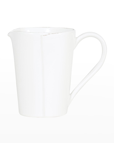 VIETRI MELAMINE LASTRA WHITE PITCHER