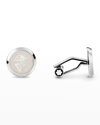 Montblanc 1858 Ice Sea Cufflinks In Silver