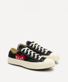 Comme Des Garçons Play X Converse X Converse 70s Canvas Low-top Trainers In Black