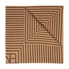 Totême Signature Monogram Silk Scarf Dark Brown In Dark Brown