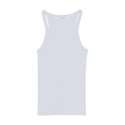 Iro Palisso Ribbed Racerback Tank Top In White