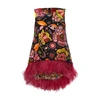 La Doublej La Scala Top (with Feathers) In Eden