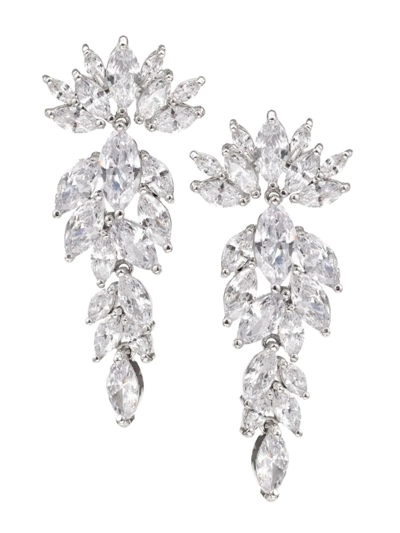 Eye Candy La Women's Luxe Diana Rhodium Plated & Cubic Zirconia Drop Earrings In Brass