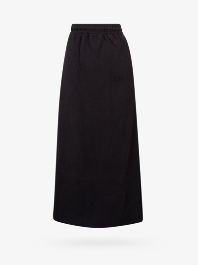 Vetements Push Up Floor-length Skirt In Black