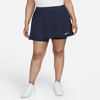 Nike Women's Court Dri-fit Victory Flouncy Tennis Skirt (plus Size) In Blue