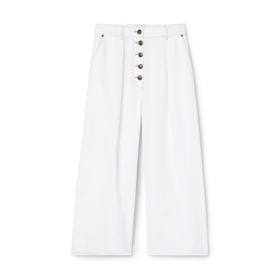 G. Label De La Cruz Pleated Pants In White