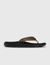 Teva Voya Canvas Flip Sandals In Green