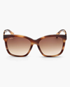Max Mara 56mm Gradient Square Sunglasses In Brown/brown Warm