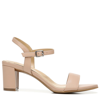 Naturalizer Bristol Ankle Strap Sandals Women's Shoes In Barely Nude Faux Leather