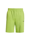 Helmut Lang Men's Core Logo Terry Sweat Shorts In Parrot