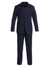Saks Fifth Avenue Collection Nested Wool Suit In Navy