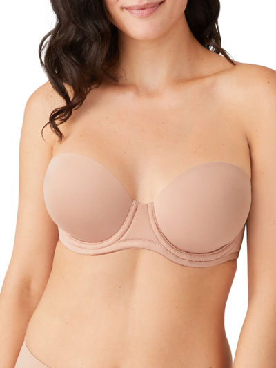 Wacoal Red Carpet Full-busted Strapless Bra 854119 In Pink