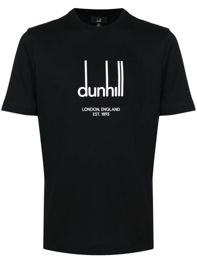 Dunhill Logo-print Detail T-shirt In Schwarz