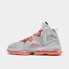Nike Lebron 19 Seasonal Basketball Shoes In Grey Fog/roma Green/total Orange/brt Crimson/brown Basalt