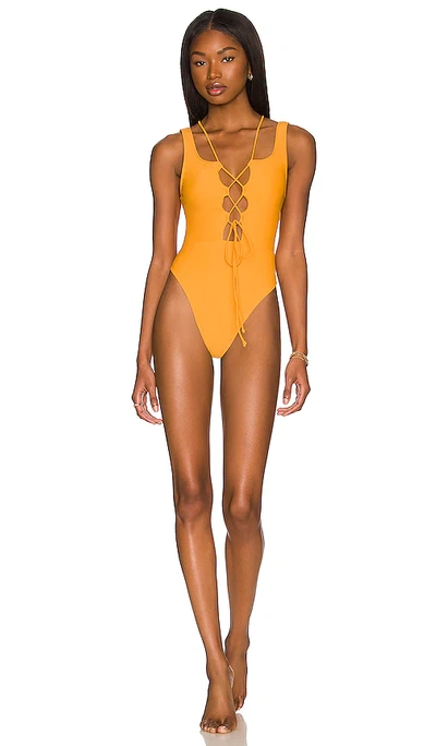 Lovewave The Adeena One Piece In Bright Orange