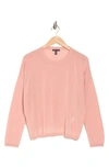 Eileen Fisher Crewneck Boxy Top In Blush