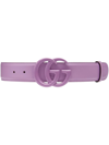 Gucci Gg Marmont Wide Belt In Purple