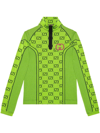 Gucci Gg Tubular Jersey Long Sleeve T-shirt In Yellow