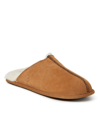 DEARFOAMS MEN'S BRADFORD GENUINE SUEDE CLOSED TOE SCUFF SLIPPERS