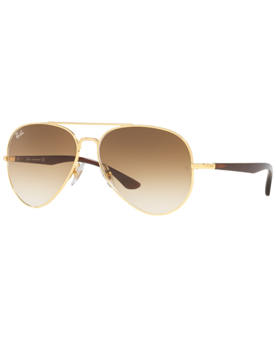 Ray Ban Unisex Sunglasses, Rb3675l 58 In Gold-tone