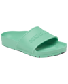 Shop Birkenstock Women's Barbados Eva Slide Sandals From Finish Line In Green