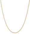 Italian Gold Wheat Link 18" Chain Necklace In 14k Gold In Yellow Gold
