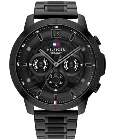 Tommy Hilfiger Men's Black Stainless Steel Bracelet Watch 50mm