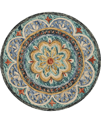 Lr Home Radiance Rdc54104 6' X 6' Round Area Rug In Multi