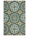 Lr Home Radiance Rdc54076 5' X 7'9" Area Rug In Green