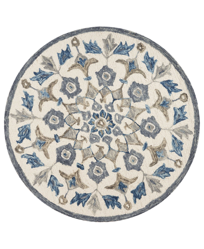 Lr Home Radiance Rdc54090 6' X 6' Round Area Rug In Ivory