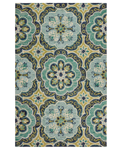 Lr Home Radiance Green Gardens Area Rug, 7'9 X 9'9