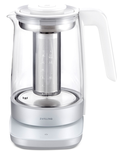 Zwilling Enfinigy Glass Tea Kettle In Silver