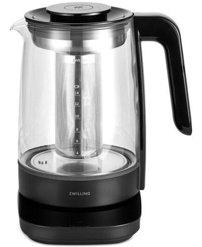 Zwilling Enfinigy Glass Tea Kettle In Black