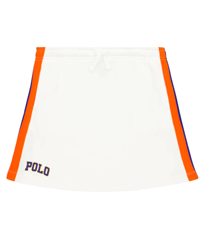 Polo Ralph Lauren Kids' Logo Jersey Skirt In Deckwash White