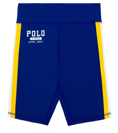 Polo Ralph Lauren Kids' Striped Jersey Shorts In Heritage Royal
