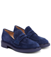 GIANVITO ROSSI HARRIS SUEDE LOAFERS