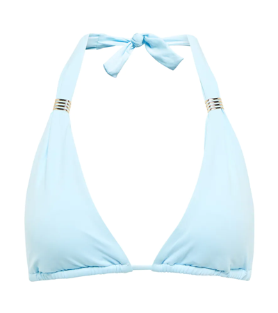 Melissa Odabash Grenada Halter Bikini Top In Baby Blu