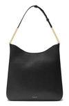 Demellier Logo-embossed Shoulder Bag In Nero