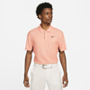 Nike Dri-fit Adv Tiger Woods Men's Golf Polo In Arctic Orange,light Madder Root,black
