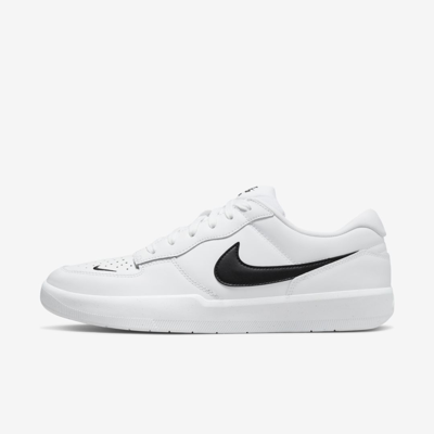 Nike Sb Force 58 Premium Skate Shoes In White