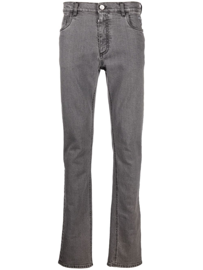 Billionaire Mid-rise Straight-leg Jeans In Grey